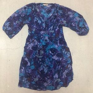 Flora printed tunic dress REBECCA TAYLOR